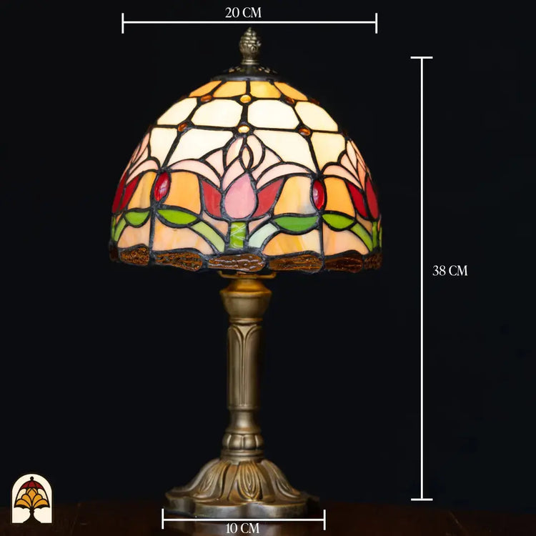 Tiffany lamp - Tafellamp Tulipa - ⌀20 cm