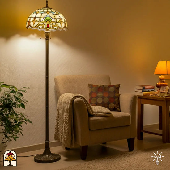 Tiffany lamp - Vloerlamp Barok - De Sierkamer