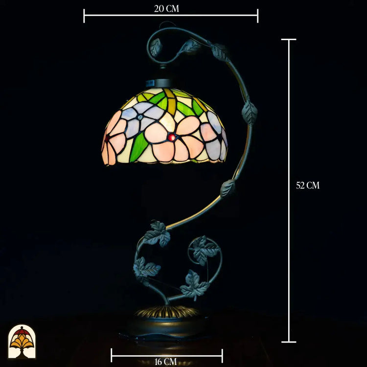 Tiffany lamp - Tafellamp Fiora - ⌀20 cm