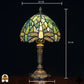 Tiffany Lampe | Tiffany Tischlampe Libellula Celeste ⌀20 cm