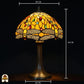 Tiffany lamp - tafellamp - Libellula Aurea ⌀30 cm De Sierkamer