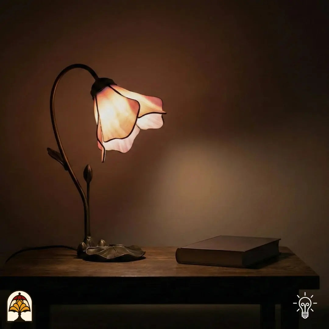 Tiffany lamp - Taffellamp Lotus Sereno - ⌀20 cm De Sierkamer