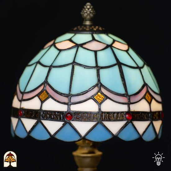 Tiffany lamp - Tafellamp Sapphire - ⌀20 cm