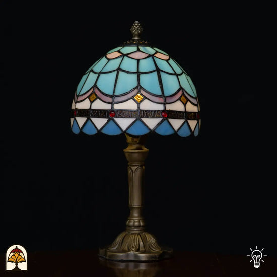 Tiffany lamp - Tafellamp Sapphire - ⌀20 cm
