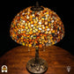 Tiffany lamp - tafellamp - Stone Mosaic Amber ⌀40 cm De Sierkamer