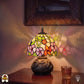 Tiffany lamp | Tiffany tafellamp Amber Flora Classic ⌀20 cm