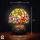 Tiffany lamp | Tiffany tafellamp Amber Flora Classic ⌀20 cm