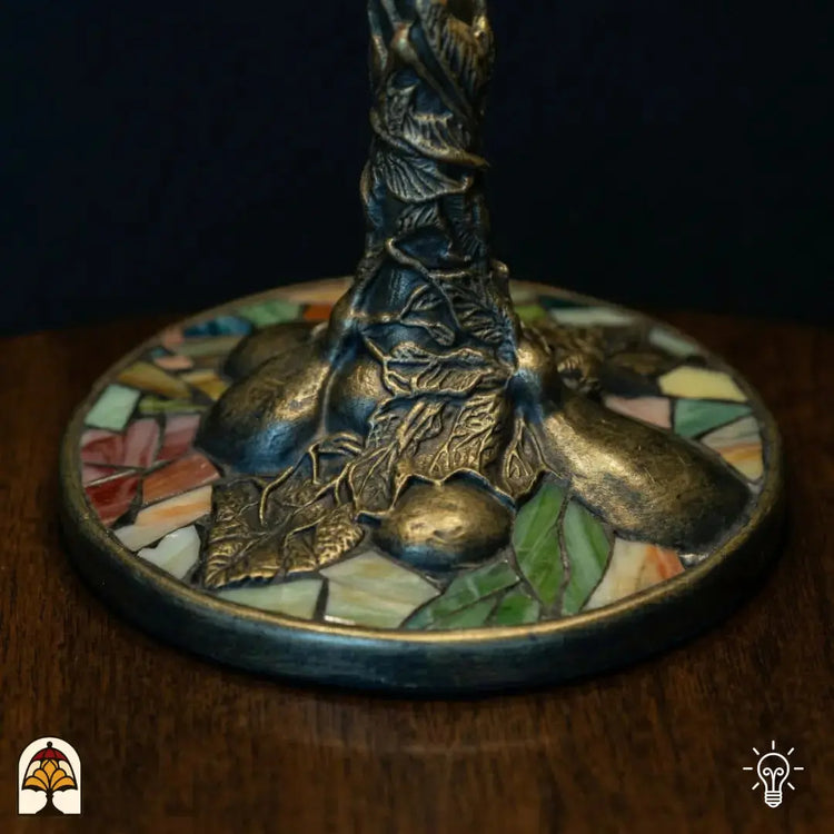 Tiffany lamp - tafellamp - Stone Mosaic Amber ⌀40 cm De Sierkamer