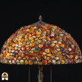 Tiffany lamp - tafellamp - Stone Mosaic Amber ⌀40 cm De Sierkamer