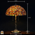 Tiffany lamp - tafellamp - Stone Mosaic Amber ⌀40 cm De Sierkamer
