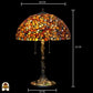 Tiffany lamp - tafellamp - Stone Mosaic Amber ⌀40 cm De Sierkamer