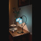 Tiffany Lampe – Tischlampe Lotus Azzurro – ⌀20 cm