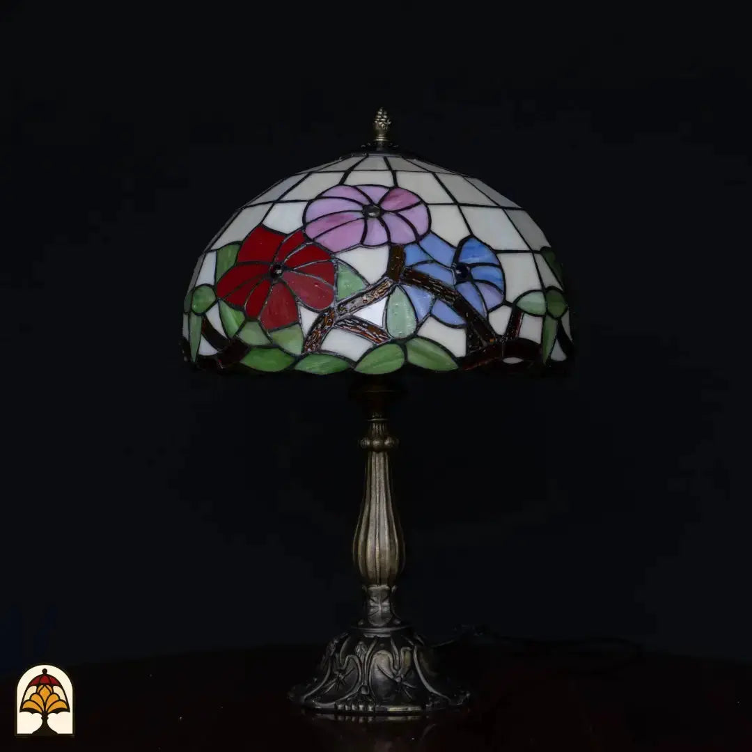 Tiffany lamp - Tafellamp Aurora Bloom - ⌀30 cm