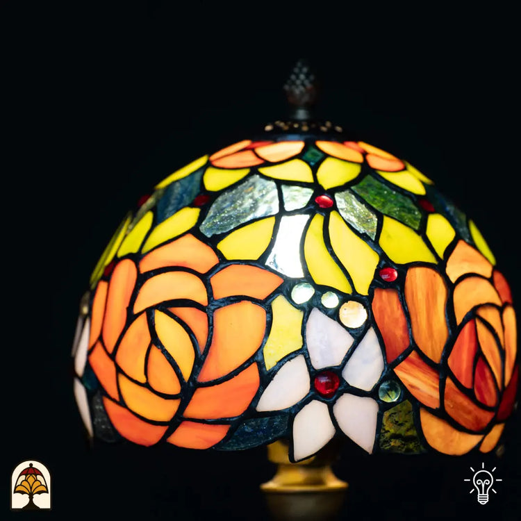 Tiffany lamp - Tafellamp Fiore - ⌀20 cm