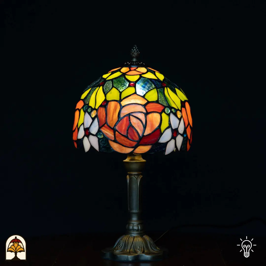 Tiffany Lampe – Tischlampe Fiore – ⌀20 cm
