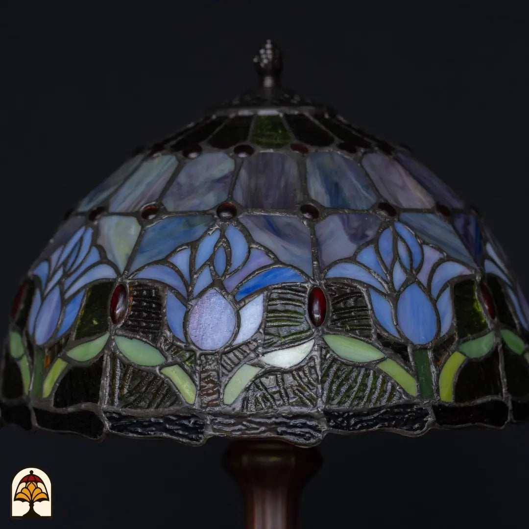 Tiffany lamp - Tafellamp Tulipa Lilac Sereno - ⌀30 cm