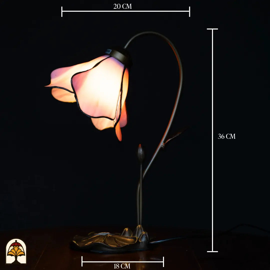 Tiffany lamp - Taffellamp Lotus Sereno - ⌀20 cm
