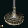 Maatafbeelding Tiffany vloerlamp Barok — kapdiameter ⌀40 cm, totale hoogte 175 cm, voetdiameter 30 cm