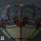 Tiffany wandlamp Giglio Rubino onverlicht – daglichtkleuren rood en amber